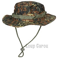 Klobouk US GI Bush MFH, pásek pod bradu, GI Boonie, Rip Stop, flecktarn